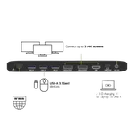 Port Station d'accueil USB-C - 11 ports - 100W - Noir — miniature 3