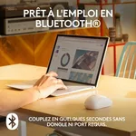 Logitech M240 Silent - Sans-Fil - Blanc — miniature 2
