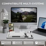 The G-LAB Keyz Elite 400 WG - Mécanique - Sans-Fil - RGB - Blanc/Gris — miniature 9