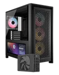 Corsair FRAME 4000D LCD RS ARGB Noir + HX1200i C14 Noir — miniature 1