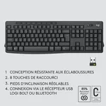 Logitech MK370 Combo for Business - Sans fil - Noir — miniature 9