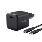 Trust Maxo chargeur 65W ultra-compact + Câble USB-C - 2m - Noir — miniature 1