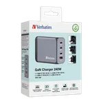 Verbatim GNC-240 GaN Charger 4 Port 240W USB A/C — miniature 6