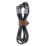 T'nB Câble USB-C vers USB-C - 1,5m nylon RPET - Noir — miniature 4