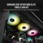 Corsair Kit de 3x iCUE SP120 RGB ELITE avec Lighting Node CORE — miniature 4