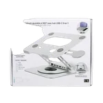 T'nB iClick Support notebook - 6 ports - Gris — miniature 2