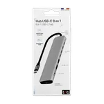 T'nB iClick Hub USB-C - 8 ports - Gris — miniature 3