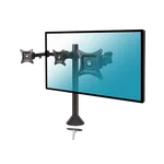 Kimex International Support bureau 3 écrans PC 13"- 20" fixation bord / à travers table — miniature 1
