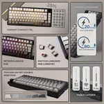 The G-LAB Keyz Elite 300 GRG 75% - Mécanique - Sans-Fil - RGB - Gris — miniature 9