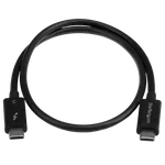StarTech Câble Thunderbolt 3 USB-C mâle/mâle - 0.5m - Noir — miniature 4