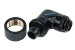 Alphacool HF 16/10 screw-on nozzle 90° rotatable G1/4 Black — miniature 3