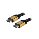 MCL Samar Câble HDMI 2.0 Highspeed + Ethernet mâle/mâle tressé/plat - 3m — miniature 1