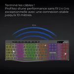 Advance R-Type Wireless - Membrane - Sans-Fil - RGB - Noir — miniature 2