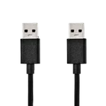 Nedis Câble USB-A mâle/mâle - 2m - Noir — miniature 1