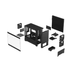 Fractal Design Pop Mini Silent Black TG Clear Tint - mT/m-ATX — miniature 3