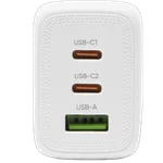 Bluestork Chargeur USB-C/USB-A 3 ports - 65W - Blanc — miniature 2