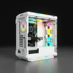 Corsair iCUE 5000T Midi-Tower, RGB, Tempered Glass - weiÃŸ — miniature 4