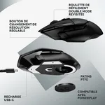 Logitech G502 X Lightspeed - Sans-Fil - Noir — miniature 12