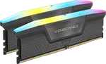 Corsair Vengeance RGB 32Go (2x16Go) DDR5 6000MHz CL 36 Gris — miniature 1