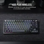 Corsair K65 Plus MLX Fusion 75% - Mécanique - Sans-Fil - RGB - Noir — miniature 3