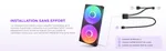 NZXT F240 RGB Core Fan (Single Frame) - Noir — miniature 9