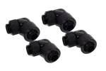 Alphacool Eiszapfen Fitting compression - 13/10mm - 90° rotatif G1/4 - Pack de 4 - Noir — miniature 1