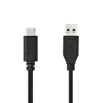 Nedis Câble USB-A vers USB-C mâle/mâle - 60W - 1m - Noir — miniature 3