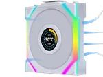 Lian-Li UNI FAN SL WIRELESS LCD ARGB REVERSE PWM 120mm - Blanc — miniature 2