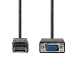 Nedis Câble DisplayPort vers VGA mâle/mâle - 2m - Noir — miniature 2