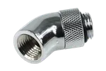 Alphacool HF Coude 45° rotatif - 1/4" Mâle / Femelle Chrome — miniature 2