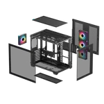 Deepcool CG530 4F Noir - MT/Sans Alim/ATX + MYSTIQUE 360 ARGB - Noir - 360mm — miniature 11