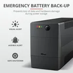 Trust PAXXON 800VA / 480W - 2 prises — miniature 2