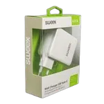 Chargeur mural 3 ports - 2xUSB-A - USB-C - Blanc — miniature 10