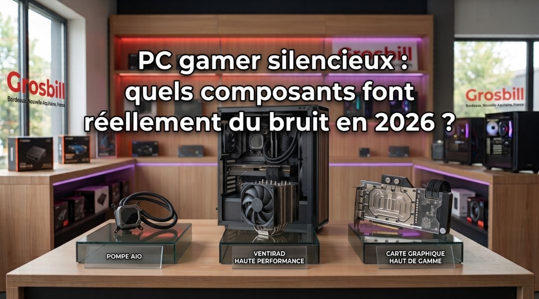 PC gamer silencieux : quels composants font réellement du bruit en 2026 ?