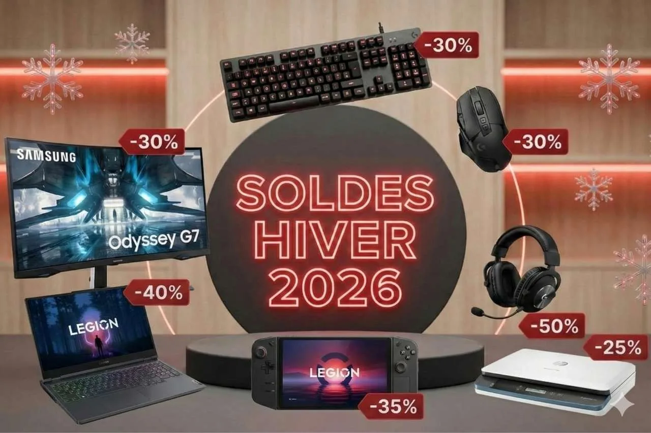 Soldes High-Tech 2026 chez Grosbill : Les Meilleures Offres Samsung, Lenovo, Logitech et HP