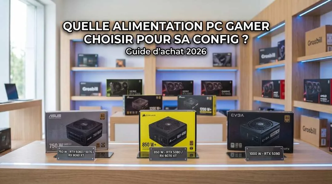 Quelle alimentation PC gamer choisir pour sa config ? Guide d’achat 2026