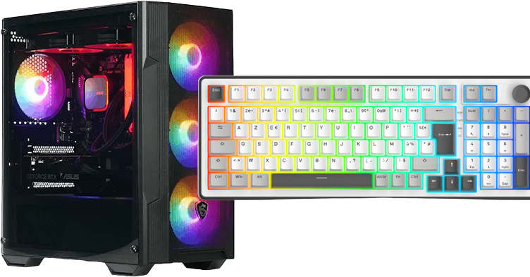 SENTINEL V3 R7-5700X/5060/16Go/1To + The G-LAB Keyz Elite 400 WG