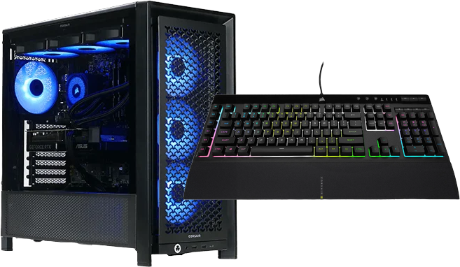 PC GAMER KRAKEN + CLAVIER CORSAIR K55 RGB PRO OFFERT