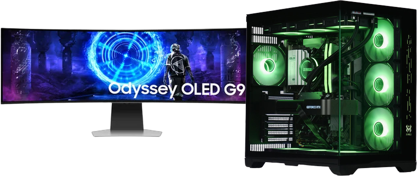 PC GAMER CATA V2 5090 + SAMSUNG G9 49" OLED DQHD 240 Hz = ECRAN OFFERT