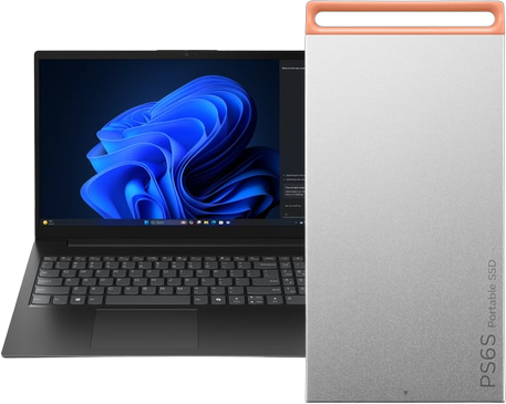 Pack Lenovo V15 G5 15.6" FHD/i3-1315U/8Go/256Go/W11 + SSD PS6S 512Go