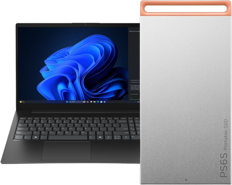 Pack Lenovo V15 G5 15.6" FHD/i3-1315U/16Go/512Go/W11 + SSD PS6S 1To