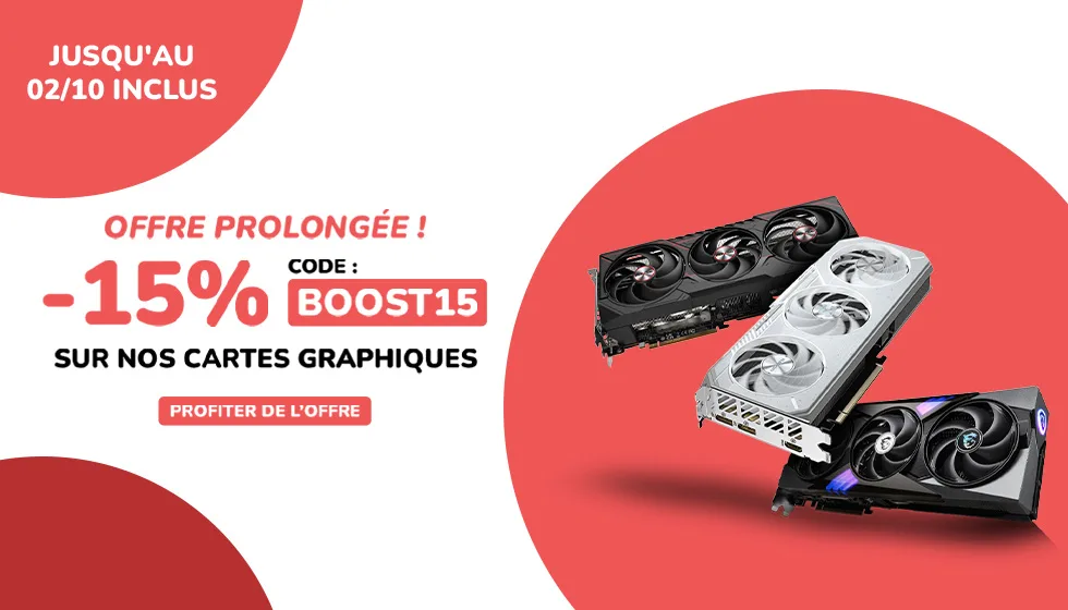 Code promo Cartes graphiques -15%